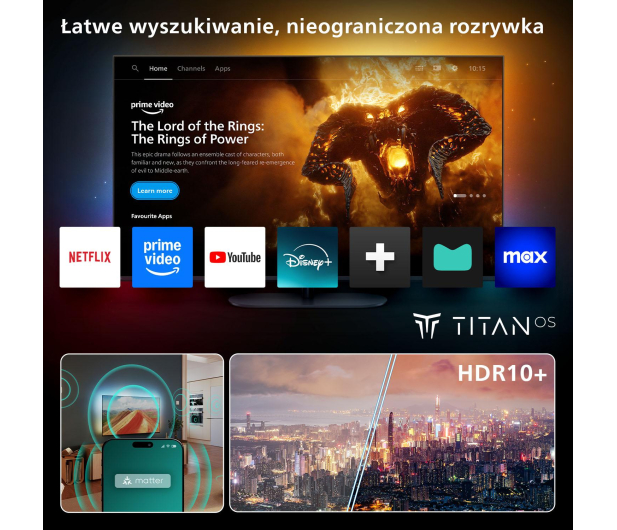 Philips 55PUS8010 55" LED 4K Titan OS Ambilight Dolby Atmos - 1335609 - zdjęcie 6